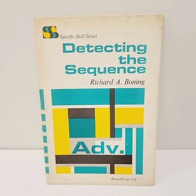 $8.49 • Buy 1973 Detecting The Sequence Adv. Richard A. Boning Specific Skill Series