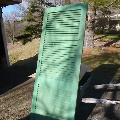 Vintage Wooden Louvered Door • $195