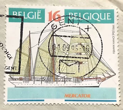 Belgium Stamps - Sailing Ships - Mercator   16 Belgian Franc  1995 • £0.99