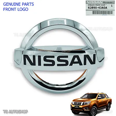 Front Emblem Logo Decal Bumber Genuine Fits Nissan Navara Np300 D23 2015 2016 17 • $49.60