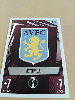 MATCH ATTAX 2023/24 23/24 #1  Club Badge - Aston Villa • £0.99