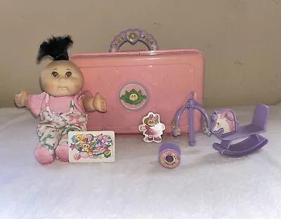 Vintage Mini Cabbage Patch Doll 1995Love’N Go Baby Nursery Playpen Playset • $39.95