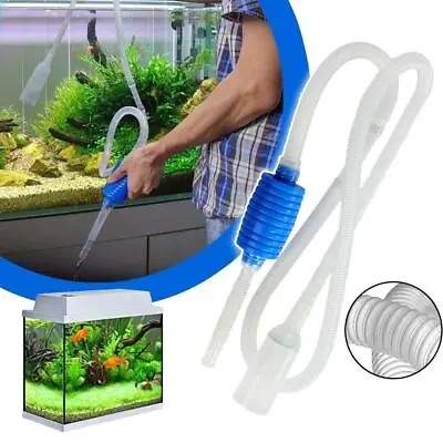 Semi-automatic Filter Water Pump Change Aquarium  Fish Tank Vacuum Cleaner • $9.99