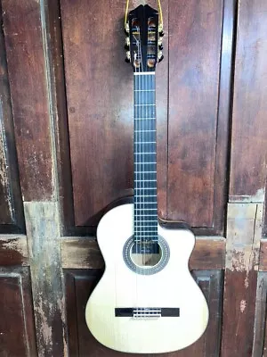 Cordoba 55FCE Negra Flamenco Nylon String Classical Acoustic-electric Guitar HSC • $1450