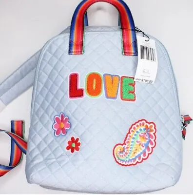 Vera Bradley Denim Mini Totepack Backpack Pride Bright Stripe New • $35