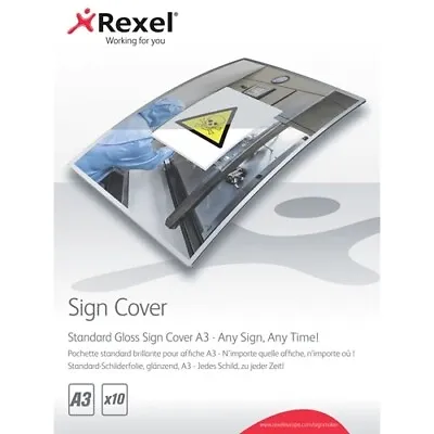 £16.15 • Buy Rexel Standard Gloss Sign Covers 2104254