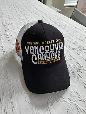 Vancouver Canucks Vintage CCM NHL Trucker Snapback Hat Cap  • $40