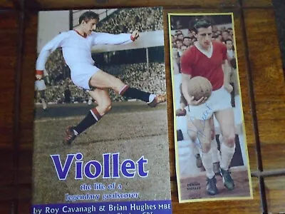 VIOLLET - DENNIS VIOLLET Manchester United Stoke England + Signed Picture • $12.42