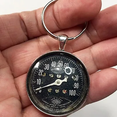 1930's Corbin Harley Davidson 100 MPH Speedometer Keychain • $12.95