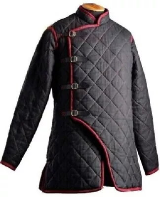 Medieval Thick Padded Coat Gambeson Armor Cotton DRESS Aketon Jacket Sca (Small) • $122.55