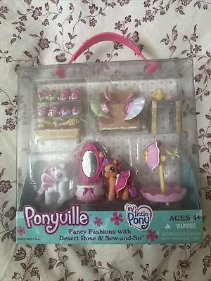 My Little Pony Ponyville Fancy Fashions With Desert Rose & Sew-and-So • $30