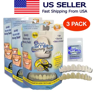 Instant Smile Temporary Tooth Replacement Kit - 30 Count-3 Shade • $14.99