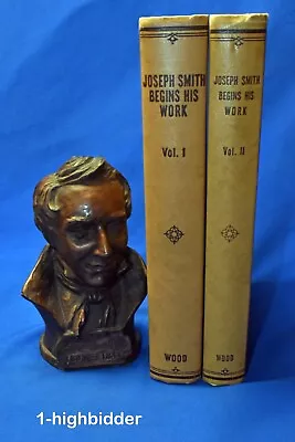 SIGNED Joseph Smith Begins His Work Vol 1 & 2 Set Of Early LDS Mormon Printings! • $34.99