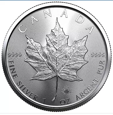 2023 1 Oz Canadian Silver Maple Leaf $5 .9999 Fine Silver BU - Combined Shipping • $36