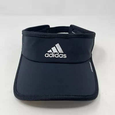 ADIDAS AeroReady Sport Adjustable Black White Visor Sun Cap Protector • $14.36