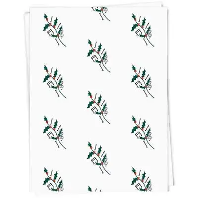 'Holly And Music' Gift Wrap / Wrapping Paper / Gift Tags (GI041771) • £3.99