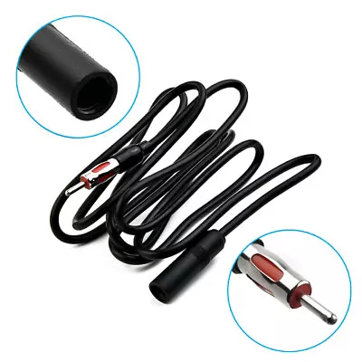 5.9 Foot Car Antenna Extension Cord Male Female Car FM AM Adapter Cable 71inch • $7.47
