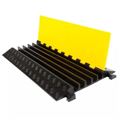 Modular Rubber 5-Cable Warehouse Electrical Snake Cover Protector Ramp • $74.99