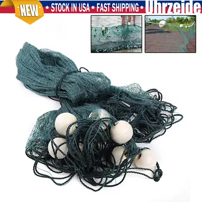 Clear Fishing Fish Trap Monofilament Gill Net Nylon Silk Nets W/Float Small Mesh • $24.70