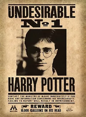 £2.49 • Buy Harry Potter Hogwarts Wanted POSTERS 6x4 Cheapest Option !  ⭐️New⭐️