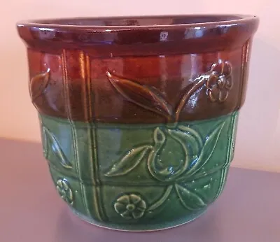 1920 Large Brush McCoy Art Pottery Dandelion Stem Flowered Jardiniere ~ Nice • $125