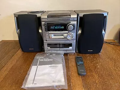 £255 • Buy AIWA XR-H330MD MD/CD Stereo System-3CD Changer, MD Player, Double Cassette Deck