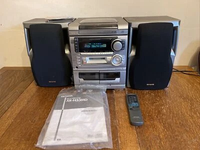 £255 • Buy AIWA XR-H330MD MD/CD Stereo System-3CD Changer, MD Player, Double Cassette Deck