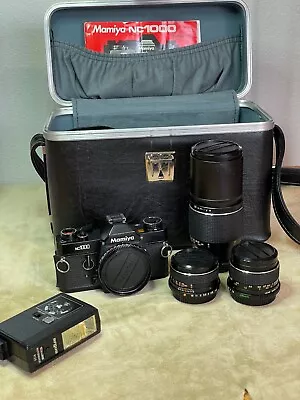 Mamiya NC1000 35mm Camera - Tested Includes Lens Set & Accessories • $349