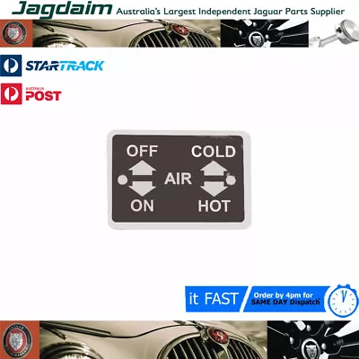 New Jaguar E-Type Heater Legend Plate BD33112 • $9.85