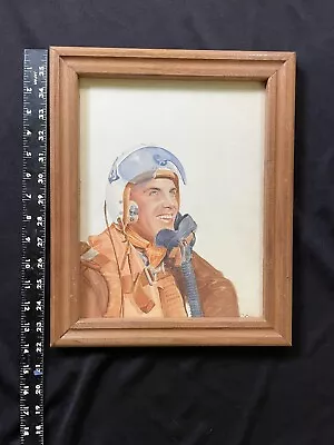 Original Painting Vietnam War US Fighter Pilot P-4A Flight Helmet STEVE CANYON • $125