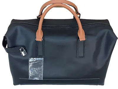 Ted Baker Adjustable Shoulder Strap Men’s Leather Black Holdall Bag RRP £319 • £109.99