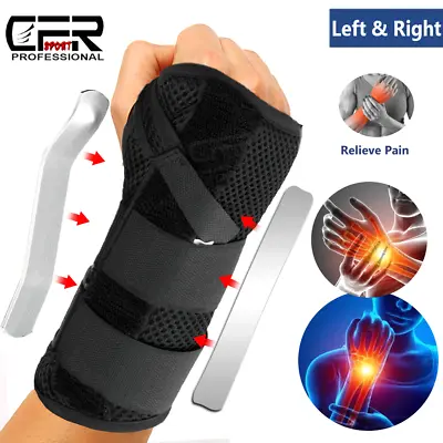 Wrist Hand Brace Support Carpal Tunnel Sprain Arthritis Gym Splint Right / Left • $6.97