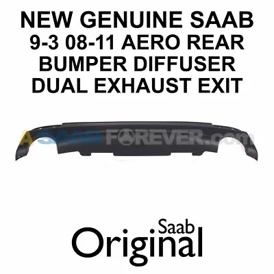 New Genuine Saab 9-3 Rear Diffuser Dual Exhaust Aero Trim 08-11 Oem 12769770 • $174.99