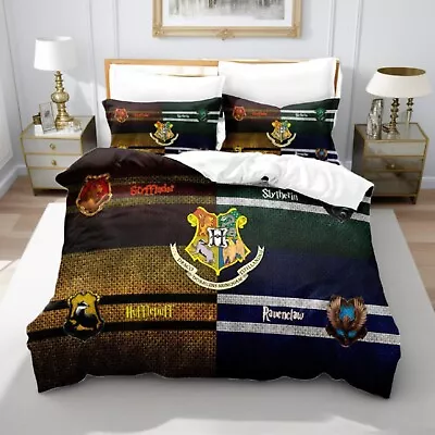 Quilt/Doona/Duvet Cover Set Single/Double/Queen/King Size Bed Pillow Cases • £9.32