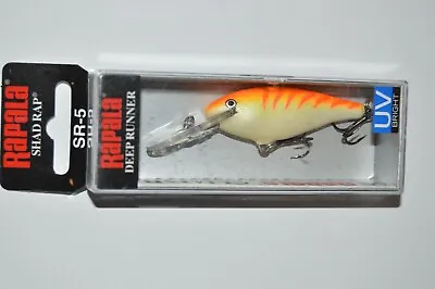 Rapala Sr-5 Sr05 Otu Orange Tiger UV 2  3/16oz Crankbait Dives 4'-9' Crankbait • $6.95