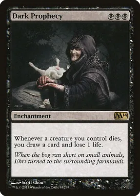 Dark Prophecy [Magic 2014] Magic MTG The Gathering Black Rare LP CNY • $2.99