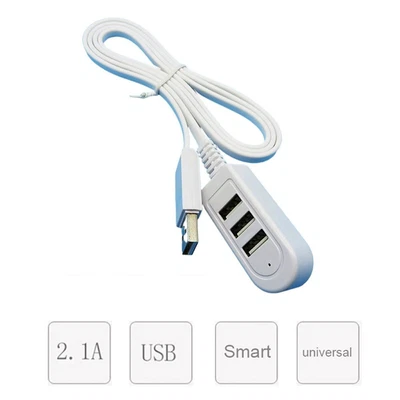 $4.65 • Buy Portable USB Splitter USB Hub Charger Adapter Extension Charger Line