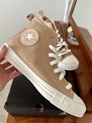 Converse Chuck Taylor All Star. UK 6. Tan Leather. Never Worn • £38