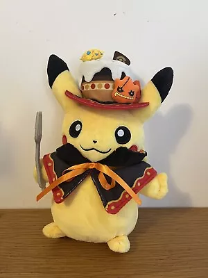 $100 • Buy Pokemon Center Original Plush Doll Pikachu We Are TEAM TREAT! 22x14.5x10.5cm NEW