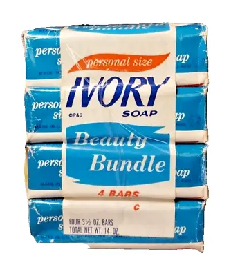 Vintage Ivory Bar Soap Beauty Bundle 4 Pack 3.5 Oz Made In USA • $12.95