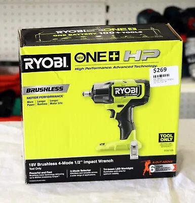 Ryobi 18V ONE+ HP™ ½” Brushless Mid Torque Impact Wrench - Skin Only - RIW18X • $269