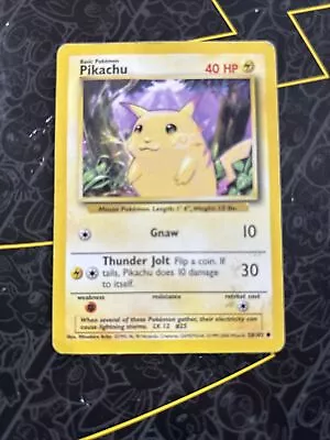 PIKACHU - 58/102 - Base Set - Pokemon Card • $1.90