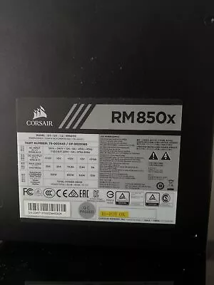 Corsair RM850x 850W 80 Plus Gold Fully Modular Power Supply - FREE SHIP • £50