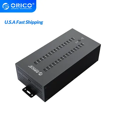 ORICO Industrial USB Hub 300W Powered Data Hub 30 Port USB 2.0 Splitter Full • $169.99