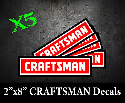 X5 Craftsman Tools USDM Tool Box Truck Window Decal Sticker Vinyl Laptop New • $9.99