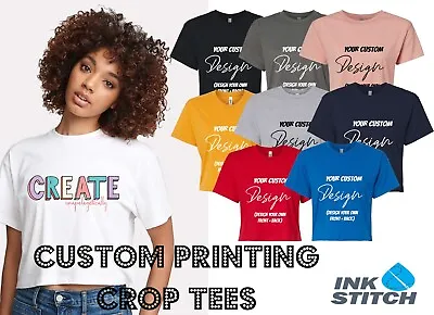 Ink Stitch Design Your Own Custom Printed Cropped Tees • $22.99