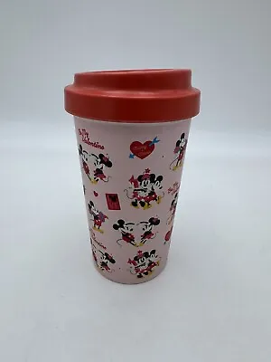 Disney Mickey & Minnie Mouse 16 Oz. Tumbler Mug Travel Reusable Bamboo No Sleeve • $4.99