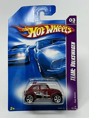 2008 Hot Wheels Team: Volkswagen Baja Beetle #131 Maroon Red • $6.49