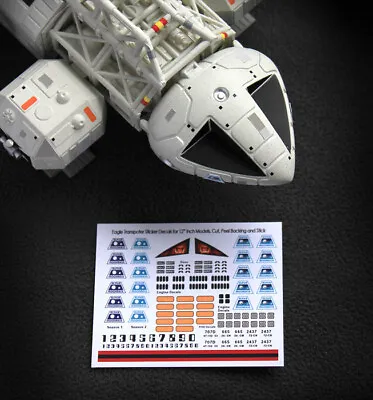 $13.19 • Buy SPACE 1999 EAGLE - DECAL MARKINGS - Sixteen12, MPC & ALL 12  INCH Models - NEW