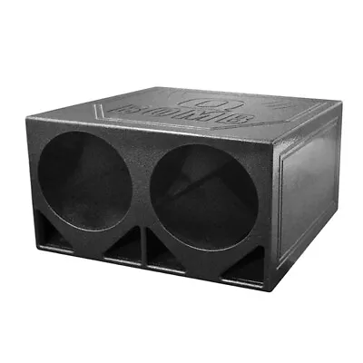 QPower QBOMB Dual 12″ 12 Inch Triangular Ported Vented Sub Woofer Enclosure Box • $139.99